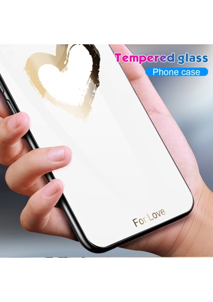 Samsung Galaxy A54 5g Telefon Kapağı Desen Baskı Temperli Cam+Pc+Tpu Telefon Kılıfı (Yurt Dışından)