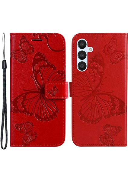 Kt Samsung Galaxy A54 5g Pu Deri Anti-Çizgiye Dönüşlü Telefon Flip Cüzdan Kılıfı Baskılı Kelebek Desen Standı Damla Geçirmez Telefon Kapağı (Yurt Dışından)