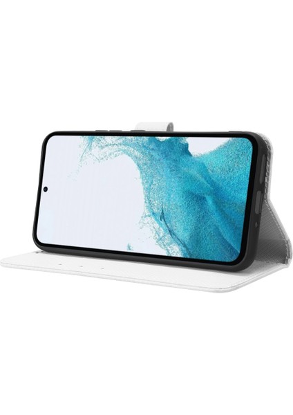 Samsung Galaxy A54 Için 5g Manyetik Toka Koruyucu Telefon Kapağı Pırlanta Dokusu Pu Deri Deri Anti Drop Telefon Kılıfı Katlanabilir Stand Cüzdan (Yurt Dışından) modelleri