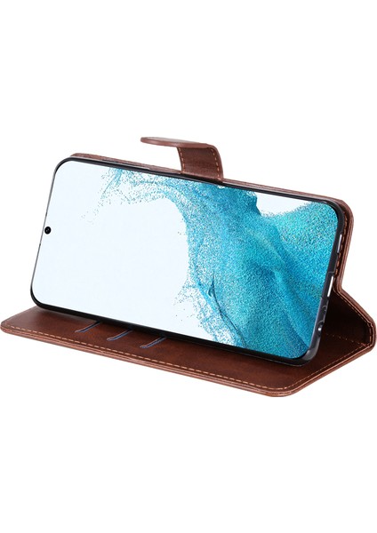 Samsung Galaxy A54 5g Çizgi Anti-Çizgi Cep Cep Flip Telefon Kılıf Buzağı Dokusu Pu Deri Manyetik Kapanma Stand Cüzdan Kapağı (Yurt Dışından) fırsatları