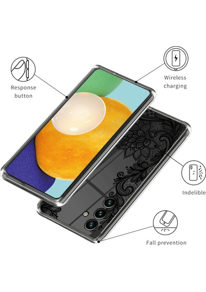 Samsung Galaxy A54 Için 5g Telefon Kılıfı Şok Geçirmez Kılıf Anti-Çizik Imd Desen Baskı Tpu Kapak (Yurt Dışından)