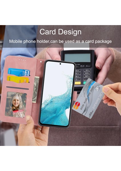 Samsung Galaxy A54 5g Için Dierfeng Df-03 Cep Telefonu Deri Kılıfı, Çizgiler Basılı Stand Cüzdan Telefon Kapağı (Yurt Dışından) modelleri