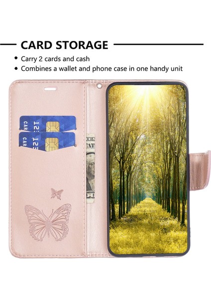 Bf Baskı Desen Serisi-4 Samsung Galaxy A54 5g Pu Deri Basılı Kelebekler Stand Kılıf Önleyici Anti-Drop Telefon Cüzdan Kapağı (Yurt Dışından)