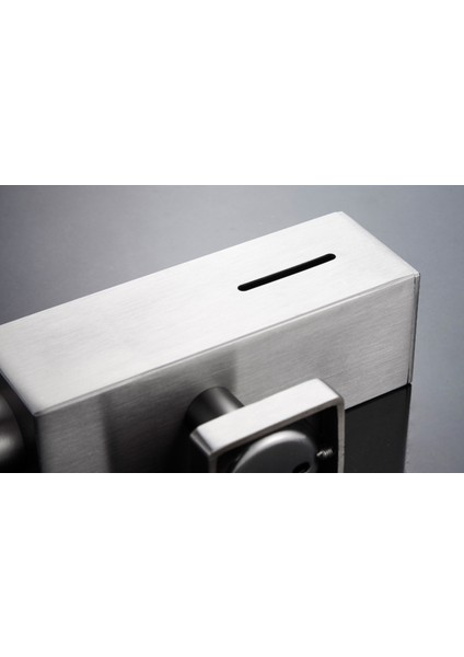 Paslanmaz Çelik Fırçalanmış Nikel Finish Sabun Dağıtıcı Banyo Şampuanı Kutusu Sabun Konteyner Duvara Monte Sabunluk | Sıvı Sabunluk Dispenserler (Kare) (Yurt Dışından) modelleri