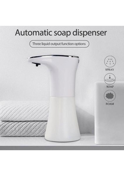 Otomatik Sensör Sabunluk USB Şarj Edilebilir Sabunluk Dakikasız Sabun Dağıtıcı Banyo Şampuanı Dağıtıcı El Sabunu | Sıvı Sabunlukları (Köpük Tipi) (Yurt Dışından) fiyatları