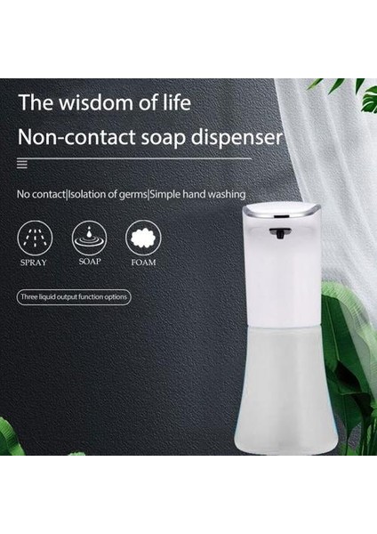Otomatik Sensör Sabunluk USB Şarj Edilebilir Sabunluk Dakikasız Sabun Dağıtıcı Banyo Şampuanı Dağıtıcı El Sabunu | Sıvı Sabunlukları (Köpük Tipi) (Yurt Dışından) fırsatları