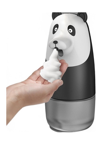 Otomatik Indüksiyon Köpük Dokunuşsuz Sabun Dağıtıcı USB Şarj Edilebilir El Yıkama Panda Karikatür Tipi | Sıvı Sabunluk (Yurt Dışından)