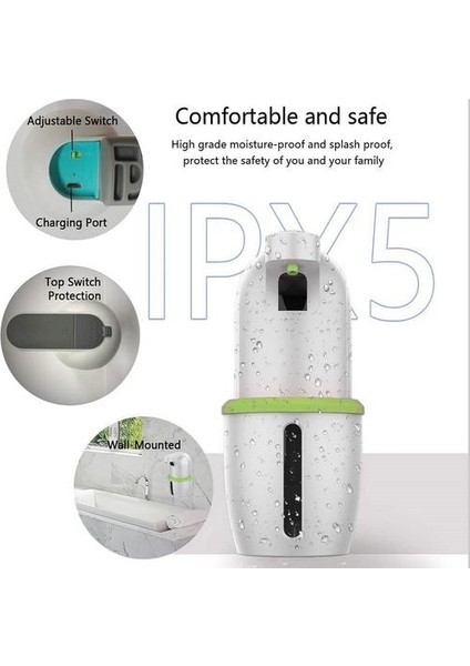 Dokunuşsuz Otomatik Sabun Dağıtıcı USB Şarj Akıllı Köpük Makinesi Kızılötesi Sensör Köpük Sabunluk El Dezenfektanı | Sıvı Sabunluk (Yurt Dışından) modelleri