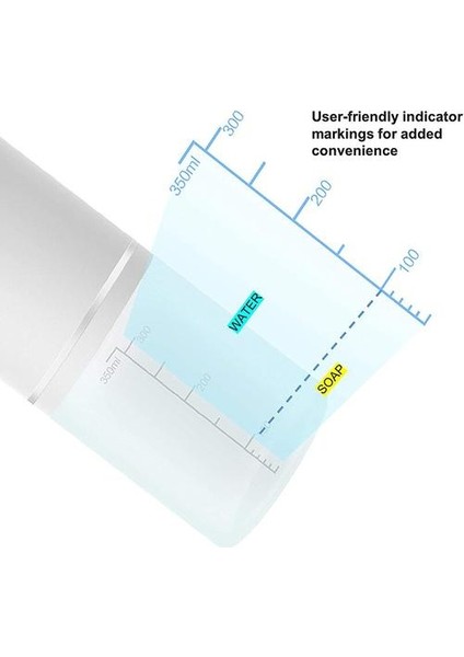 350 ml Köpük Sabun Dağıtıcı USB Şarj Edilebilir Dokunuşsuz Otomatik Dokunmatik Ücretsiz Sensör USB Şarj El Yıkama Köpük Sıvı Wahser | Sıvı Sabunluk (Yurt Dışından)