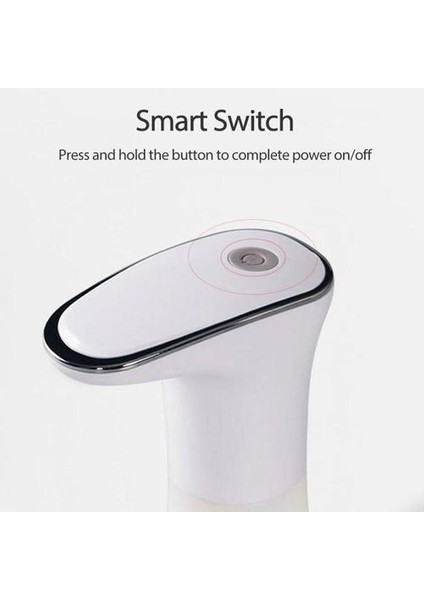 350 ml Otomatik Indüksiyon Sabunluk Ev Mutfak Temizleme Köpük El Yıkama USB Şarj Edilebilir Sabun Püskürtücü | Sıvı Sabunluk (Yurt Dışından)