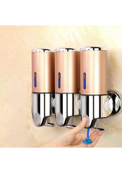 El Sabunluk Duvara Monte Duş Sıvı Dağıtıcı Banyo Tuvalet Sabunluk Pompası | Sıvı Sabunluk Pompası (Altın) (Yurt Dışından) fırsatları
