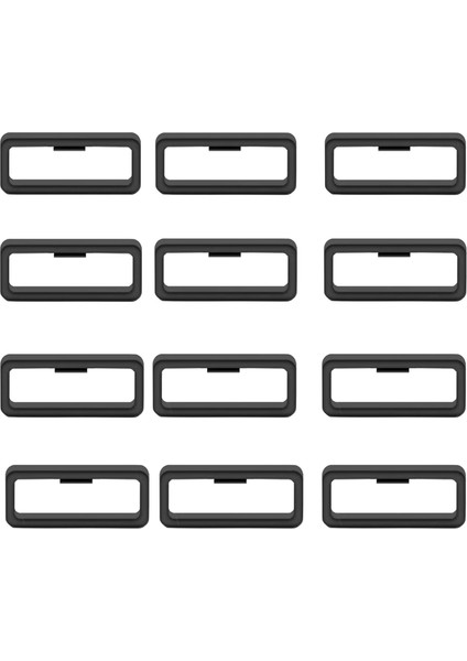 Raptiye Yüzükler Huami Huawei Garmin Saatler Için Uyar Saatler Tutucu Kaleci Siyah 22X7X6MM Iç (Yurt Dışından)