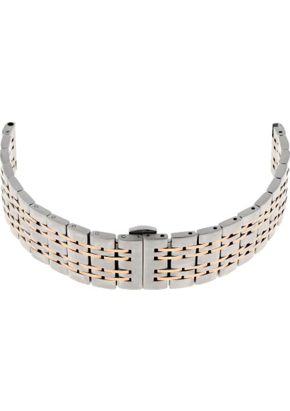 18/20 / 22MM Paslanmaz Çelik Watch Band Push Button Bilezik Sapanlar Gül Altın 18MM (Yurt Dışından)