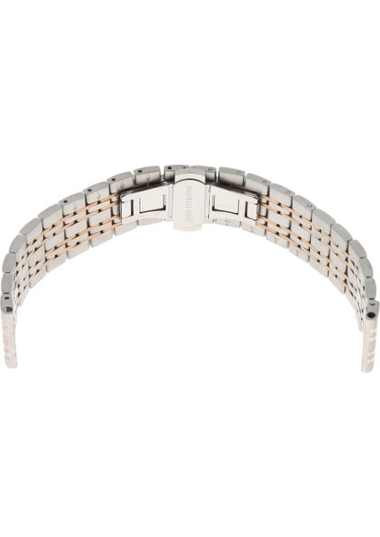 18/20 / 22MM Paslanmaz Çelik Watch Band Push Button Bilezik Sapanlar Gül Altın 18MM (Yurt Dışından) modelleri