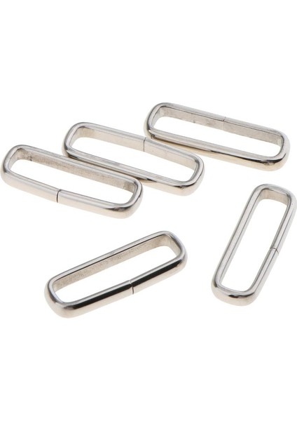 5 Adet Paslanmaz Çelik Izle Kayışı Teslim Kaleci Hoop Loop Toka Tutucu Yüzük 24MM (Yurt Dışından)