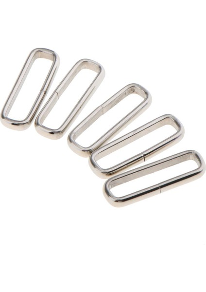5 Adet Paslanmaz Çelik Izle Kayışı Teslim Kaleci Hoop Loop Toka Tutucu Yüzük 24MM (Yurt Dışından)