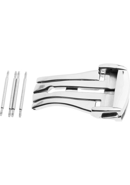 Prettyia Çelik Push Fold Dağıtım Toka Saat Bant Askı Toka 16MM 20MM GÜMÜŞ-16MM (Yurt Dışından) fırsatları