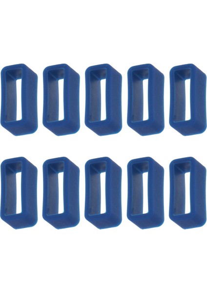 10 Adet Saat Kayışı Yedek Tutucu Hoop Loop Toka 16MM Renk Seçimi Mavi (Yurt Dışından)