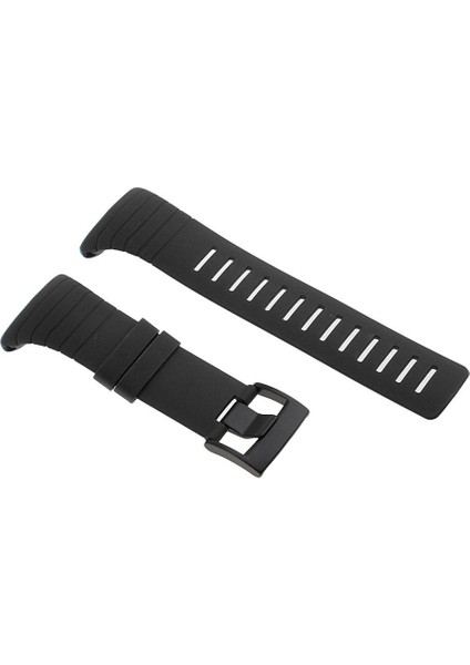 Silikon Watch Band Paslanmaz Çelik Tang Toka 24MM Suunto Core Için Siyah (Yurt Dışından) modelleri
