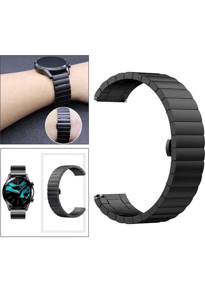 20MM / 22MM Paslanmaz Çelik Bilek Watch Band Askı Yedek Hızlı Yayın 20MM Siyah (Yurt Dışından) fiyatları