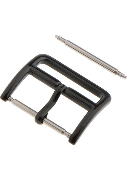 Saat Kayışı Siyah 18MM Için Parlatma Paslanmaz Çelik Toka Pin Değiştirme (Yurt Dışından)