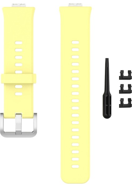 Silikon Watch Band Askı Değiştirmek Saat Fit TIA-B09 TIA-B19 Krem Sarı (Yurt Dışından)