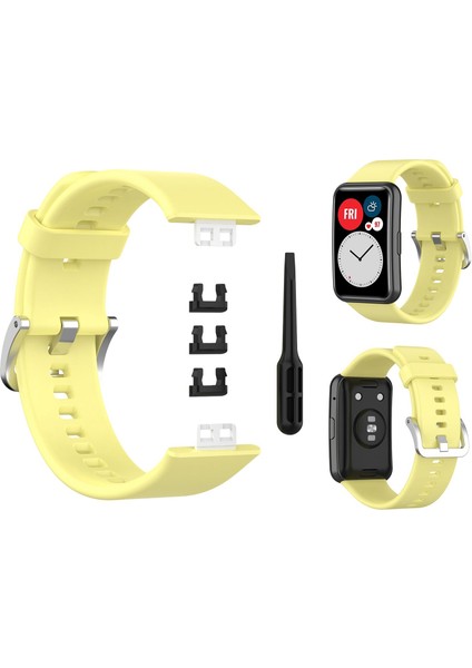 Silikon Watch Band Askı Değiştirmek Saat Fit TIA-B09 TIA-B19 Krem Sarı (Yurt Dışından) fırsatları