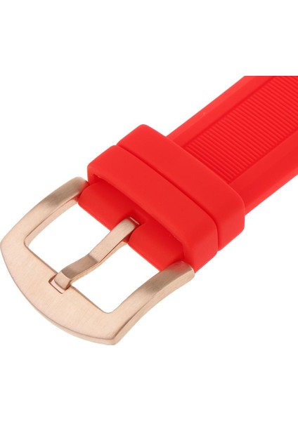 Silikon Kauçuk Kordon Sandığı Kayışı Su Geçirmez Dağıtım Toka Gül Altın Toka 22MM (Yurt Dışından) modelleri