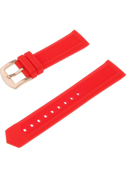 Silikon Kauçuk Kordon Sandığı Kayışı Su Geçirmez Dağıtım Toka Gül Altın Toka 22MM (Yurt Dışından) fırsatları