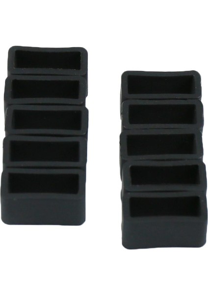 10X Kauçuk Watch Band Askı Döngüler Silikon Yedek Watch Band Keeper Tutucu 18MM (Yurt Dışından)