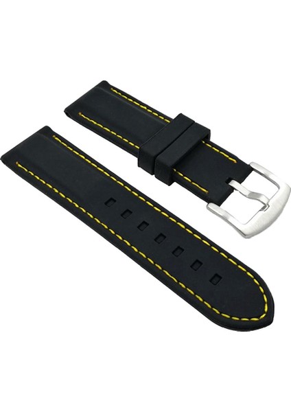 Erkek Silikon Spor Izle Strap Band ile Çelik Toka 20MM 22MM 26MM 24MM (Yurt Dışından)