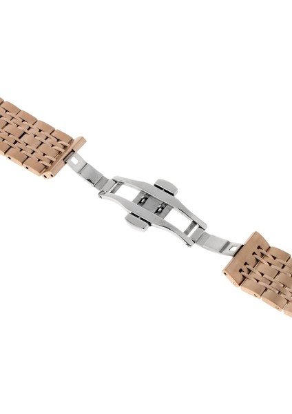 Fırçalanmış ve Cilalı Paslanmaz Çelik Watch Band Askı Bilezik Kelebek Toka 18MM (Yurt Dışından) modelleri