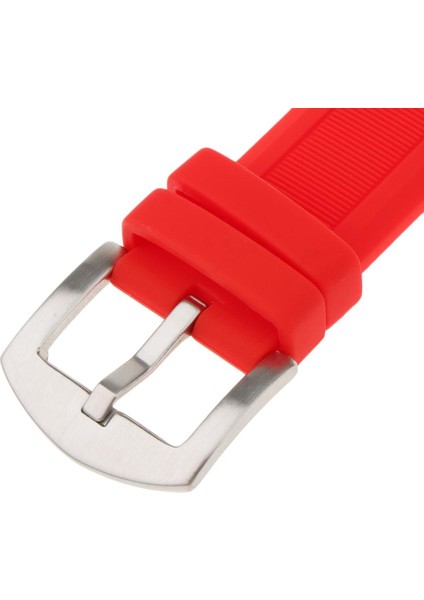 Su Geçirmez Kırmızı Kauçuk Bileklik Watch Band Kayışı 19/20 / 21/22 / 24MM 22MM Yerine (Yurt Dışından) fırsatları