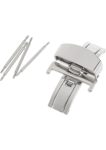 Paslanmaz Çelik Kelebek Toka Izle Toka Itme Kemer Kayışı Toka 20MM (Yurt Dışından)