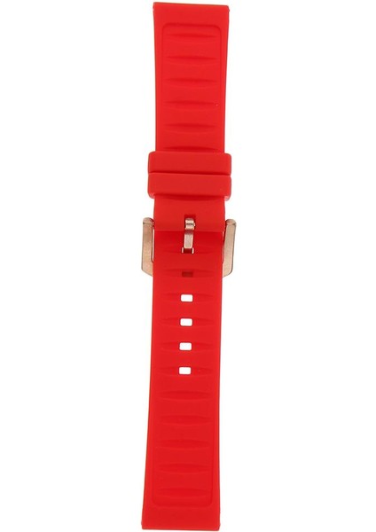 -24MM Su Geçirmez Kırmızı Kauçuk Watch Band Kayış Değiştirme 19MM (Yurt Dışından) indirimleri