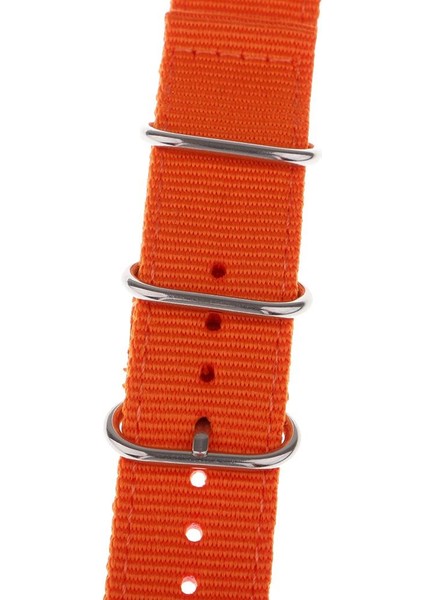 Naylon Bilezik Watch Band Kayış Naylon Ordu Bant Kemer 18MM 20MM 22MM Turuncu 18MM (Yurt Dışından) indirimleri