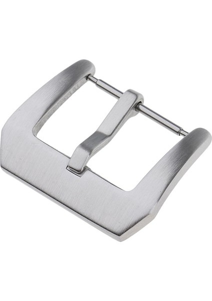 16-24MM Fırçalanmış Paslanmaz Çelik Izle Toka Gümüş Kol Aksesuarları - 22MM (Yurt Dışından)