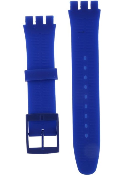 Silikon Izle Bantları 19MM Kauçuk Saat Kayışı Su Geçirmez Bileklik Yedek Koyu Mavi (Yurt Dışından)