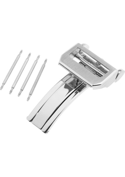 Çift Itme Toka Dağıtım Toka Paslanmaz Çelik Watch Band Clasps - 20MM (Yurt Dışından) fırsatları