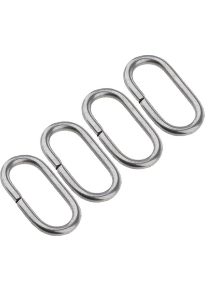 4 Parça Paslanmaz Çelik Naylon Izle Bandı Kayışı Kemer Döngü Yüzük Kaleci 20MM (Yurt Dışından)