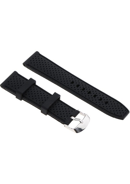 Büyüleyici Unisex Silikon Kordonlu Band Paslanmaz Çelik Toka Siyah 22MM (Yurt Dışından) fırsatları