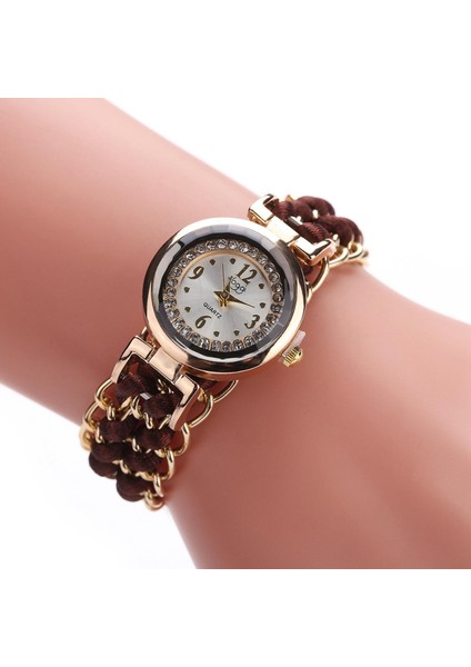 Lady Quartz Izle Lüks Kayış Takılar Gündelik Izle Kadın Analog Bilek Izle Koyu Kahverengi (Yurt Dışından) modelleri