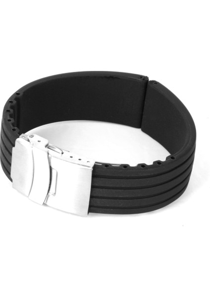 Silikon Kauçuk Izle Kayış Band Dağıtım Toka 20MM Kordonlu Saati Değiştirin (Yurt Dışından) indirimleri