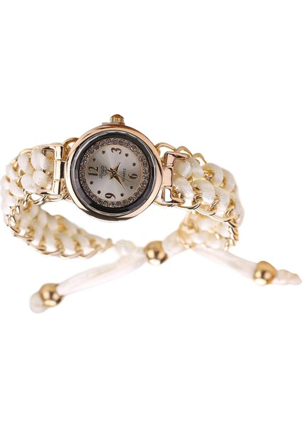 Lady Quartz Izle Lüks Kayış Takılar Gündelik Izle Kadın Analog Bilek Saat Beyaz (Yurt Dışından) modelleri