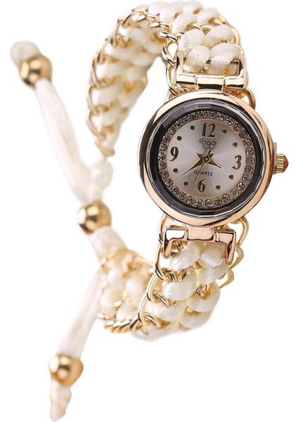 Lady Quartz Izle Lüks Kayış Takılar Gündelik Izle Kadın Analog Bilek Saat Beyaz (Yurt Dışından) fırsatları