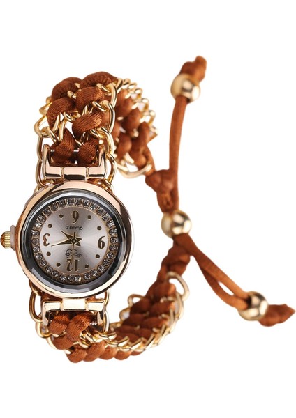 Lady Quartz Izle Lüks Kayış Takılar Gündelik Izle Kadın Analog Bilek Saat Kahverengi (Yurt Dışından) fiyatları