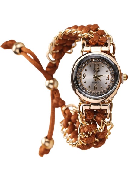 Lady Quartz Izle Lüks Kayış Takılar Gündelik Izle Kadın Analog Bilek Saat Kahverengi (Yurt Dışından) fırsatları