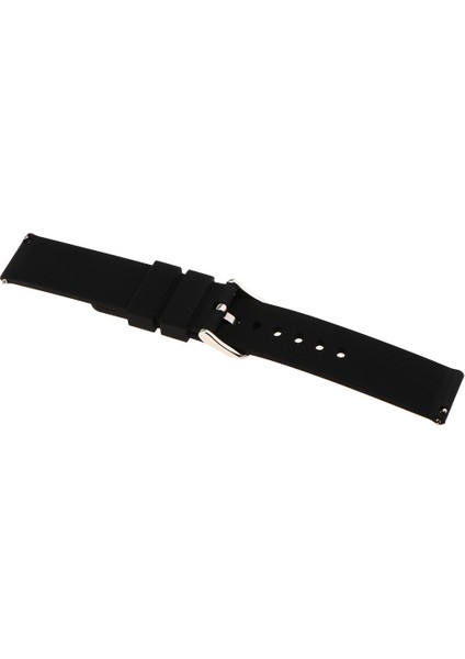 20MM Yedek Silikon Kauçuk Spor Izle Bandı Bilezik Akıllı Izle Siyah Için Siyah (Yurt Dışından) modelleri