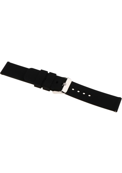 20MM Yedek Silikon Kauçuk Spor Izle Bandı Bilezik Akıllı Izle Siyah Için Siyah (Yurt Dışından) fırsatları