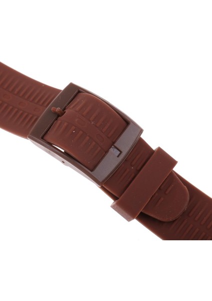 Silikon Izle Bantları 19MM Kauçuk Saat Kayışı Su Geçirmez Bileklik Yedek Kahverengi (Yurt Dışından) modelleri